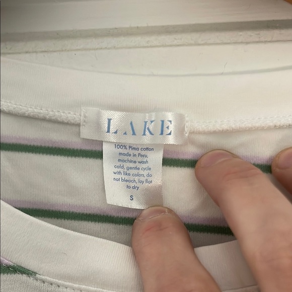 Striped Long Sleeve LAKE Nightgown - Picture 2 of 3